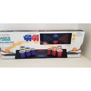 Beer Pong Mini Bar Mat  Set NIB Modern Basics